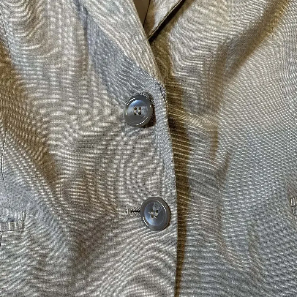 The Limited classic Tan Taupe hue 3/4 Sleeve 2-Button Blazer  lightweight L